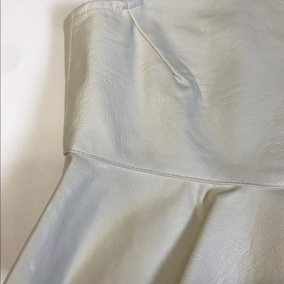 Zara faux leather peplum top - Picture 6 of 8